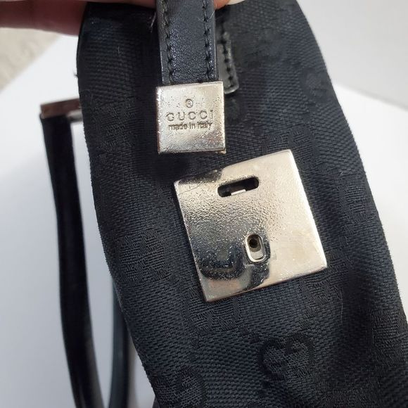 Gucci authentic small Boston hand bag black web & matching planer wallet - Picture 6 of 16